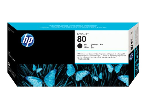 HP C4820A 80 Druckkopf schwarz, 2.500 Seiten, Inhalt 175 ml