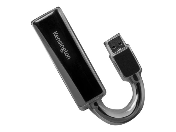 Kensington USB 3.0-Ethernet-Adapter, Kabel schwarz Adapter