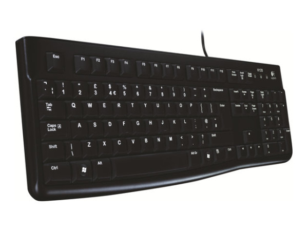 Logitech Keyboard K120 US bk U schwarz,