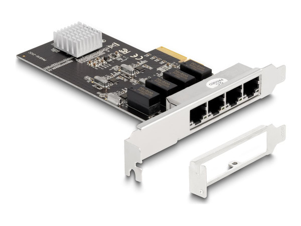 DeLOCK PCIe x4 auf 4 x RJ45 Gbit (Realtek RTL8111H)