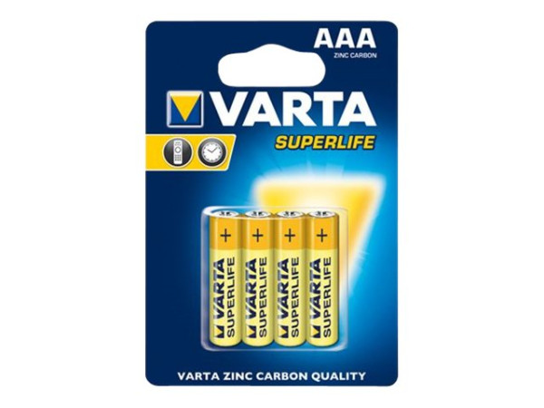 Varta Superlife, Batterie 4 Stück, AAA (Micro) 4 Stück AAA