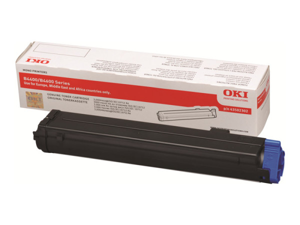 OKI 43502302 Toner-Kit, 3.000 Seiten ISO/IEC 19752 für B