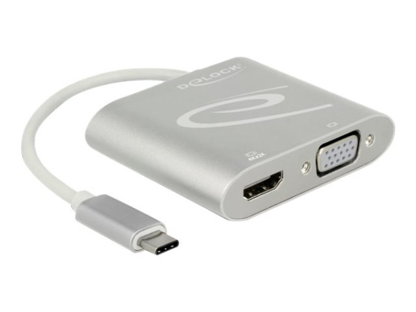 DeLOCK USB C Splitter> 1x HDMI + 1x VGA | out