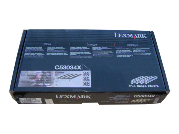 Lexmark C53034X Drum Kit schwarz cyan magenta gelb, 20.000