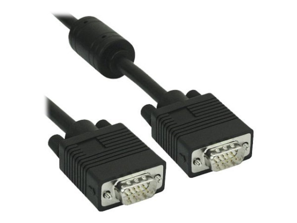 InLine® S-VGA Kabel, 15pol HD Stecker / Stecker, schwarz,