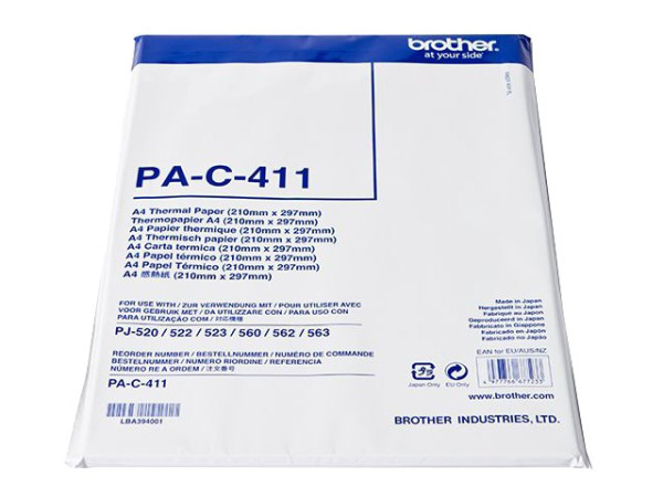 Brother PA-C-411 A4, 100 Blatt für PJ-622, PJ-623, PJ-662,