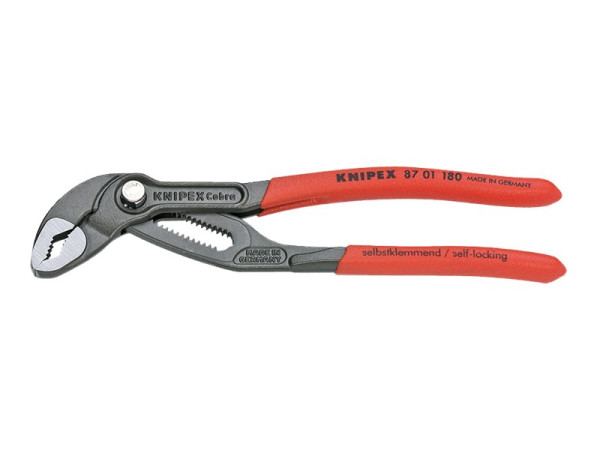 Knipex Knip KNIPEX CobraÂ® 180 mm 8701180 schwarz/rot,