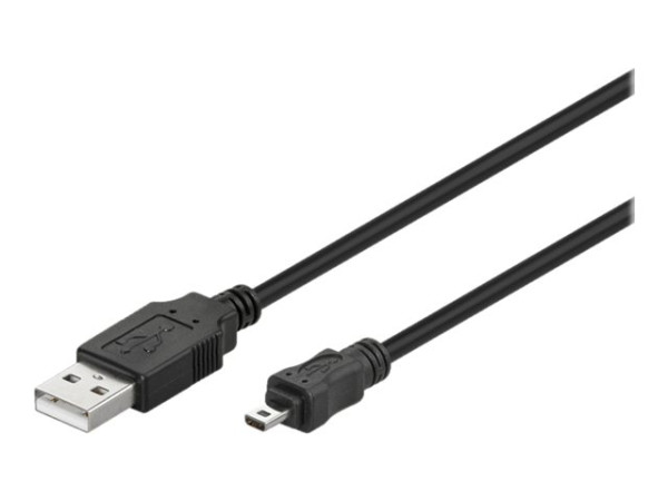 Goobay (ohne Kennzeichnung) USB MINI 8 pin 180 SCHWARZ 1