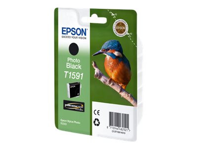 Epson C13T15914010|T1591 Tintenpatrone schwarz Foto, Inhalt