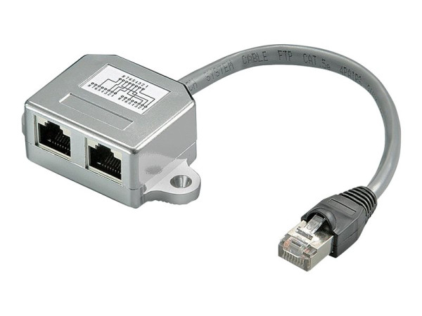 Patch T-Adapter 2x10/100 1xRJ45 -> 2xRJ45