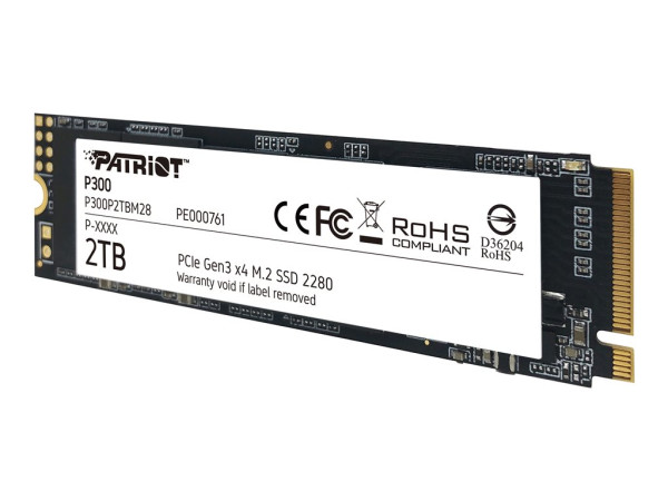 Patriot SSD 2TB 1650/2100 P300 M.2 PAT | PCIe