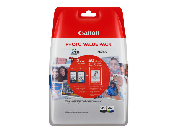 Canon Tinte Valuepack PG-545XL/CL-546XL inkl.50 Bl. Fotopap.