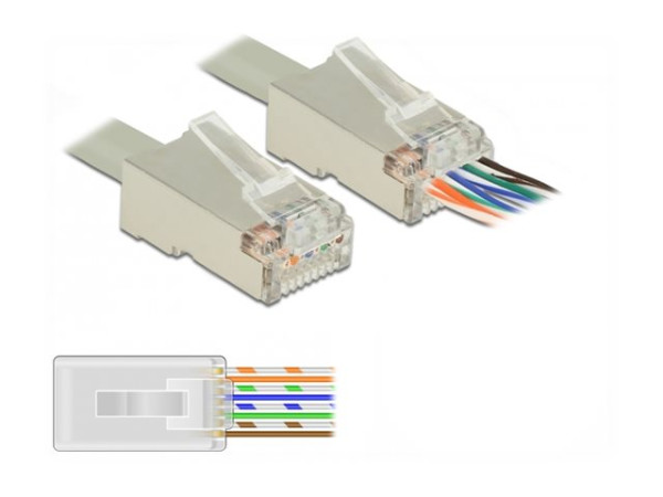 DeLOCK RJ45 Crimp+Cut St Cat.6 STP 20x