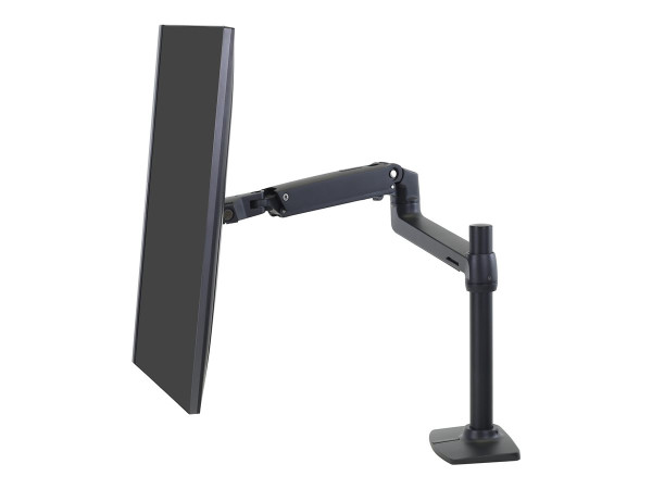 Ergotron LX Monitor Arm mit hoher SÃâÂ¤ule (schwarz)