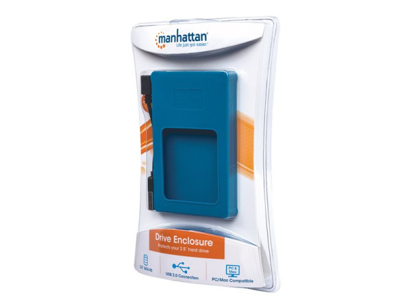 Geh Manhattan 6,3cmSATA USB 2.0 Silikon blau retail