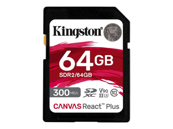 Kingston SD 64GB React Plus UHS-II U3 KIN
