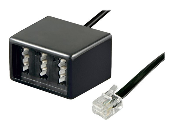 Goobay (ohne Kennzeichnung) TEL ADAP RJ11 - TAE NFF BLACK RJ