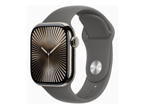 Apple Watch Series 10 (Titan Natur, Titangehäuse, 42 mm,