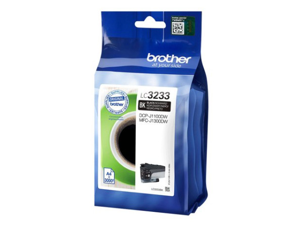 Brother Tinte BK LC3233BK Tinte Schwarz