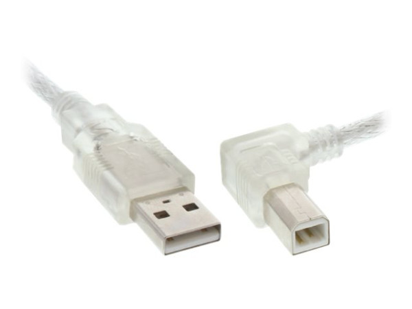 InLine® USB 2.0 Kabel, A an B rechts abgewinkelt,