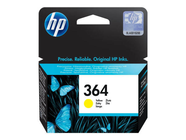 HP CB320EE|364 Tintenpatrone gelb, 300 Seiten ISO/IEC