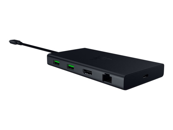 Razer USB-C Dock - Schwarz (schwarz, USB-A, USB-C, Gigabit