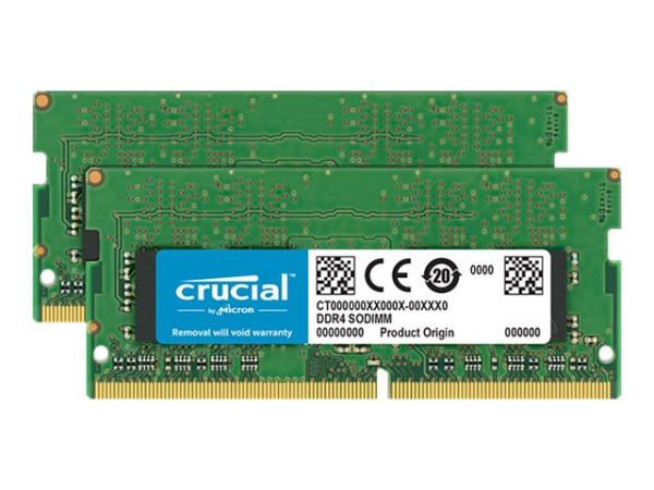 Crucial - DDR4 - Kit - 8 GB: 2 x 4 GB - SO DIMM 260-PIN - 26