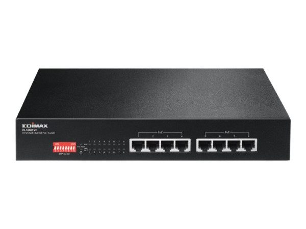 Edimax ES-1008P V2 PoE/FE/UNM/08 | 8x PoE+,