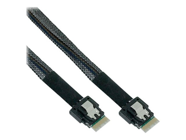Inline Slim SAS Kabel SFF-8654 zu SFF-8654, 0,5m, 24GB/s