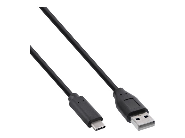 InLine USB 2.0 Kabel, Typ C an A Stecker schwarz 5,0m