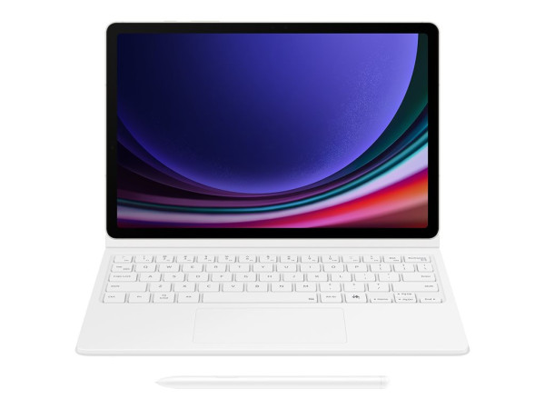 Samsung Book Cover Keyboard (weiß, Samsung Galaxy Tab S9 |