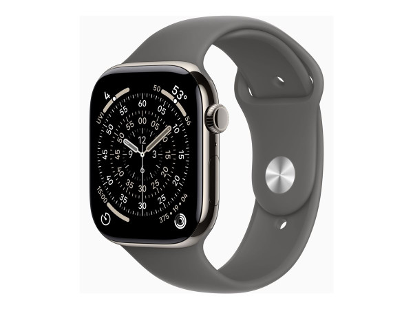 Apple Watch Series 11 (Titan Natur, Titangehäuse, 46 mm,