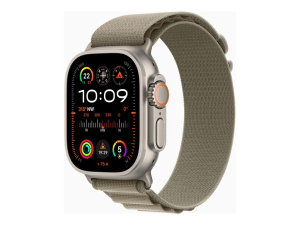 Apple Watch Ultra 2 (olivgrÃâÂ¼n, 49 mm, Alpine Loop,