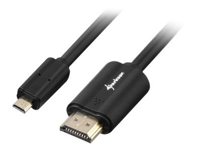 Sharkoon Kabel HDMI Stecker > micro HDMI Stecker schwarz,