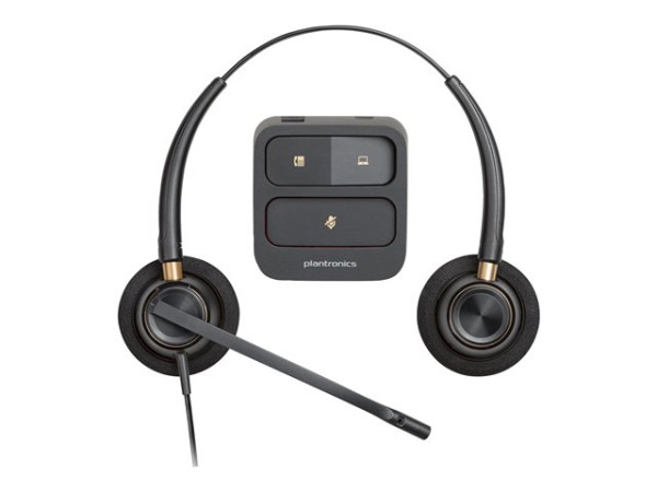 HP Poly EncorePro HW520 Binaurales Headset + Quick