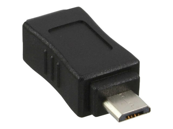 InLine® Micro-USB Adapter, Micro-B Stecker an Mini USB