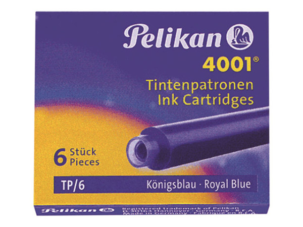 Tinte Pelikan TP/6 Tintenpatronen blau 6 Stück