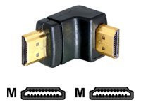 Adapter HDMI Winkeladapter 19pol Stecker -> 19pol Stecker