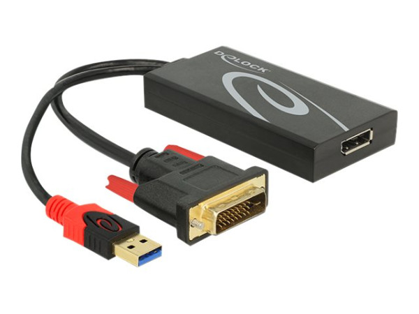 Delock Adapterkabel DVI 24+1 Stecker > Displayport 1.2 Buchs