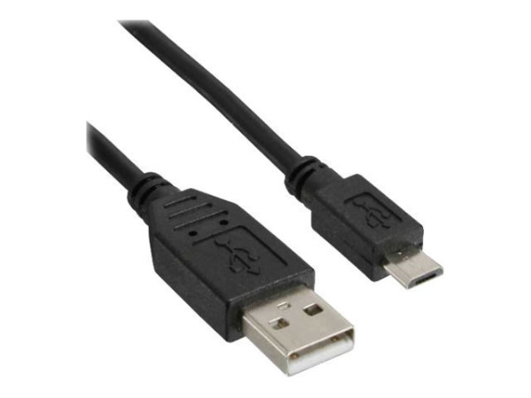 InLine® Micro-USB 2.0 Kabel, USB-A Stecker an Micro-B, 0.5m