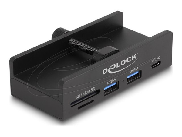 DeLOCK Externer USB 5 Gbps Hub mit 2 x USB Typ-A, 1 x USB