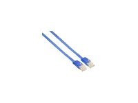 InLine® Patchkabel flach, U/UTP, Cat.6, blau, 10m