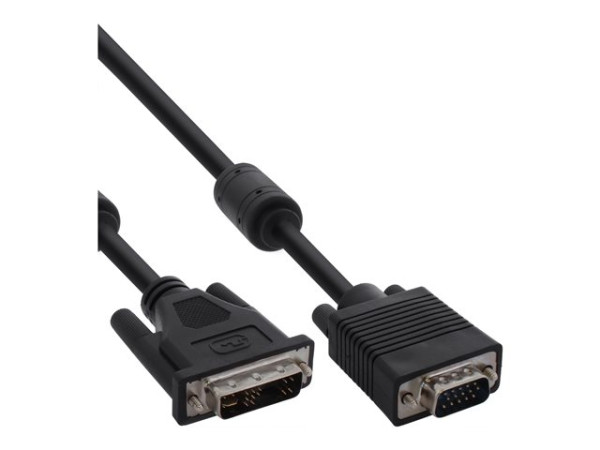 InLine® DVI-A Kabel, analog 12+5 Stecker auf 15pol HD