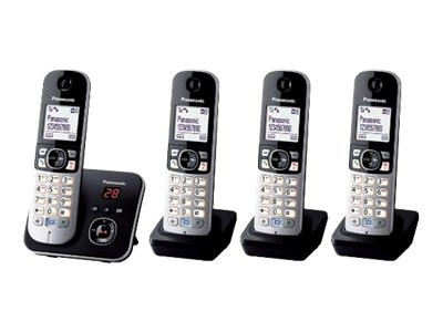 Panasonic KX-TG6824GB vier Mobilteile, mit Anrufbeantworter