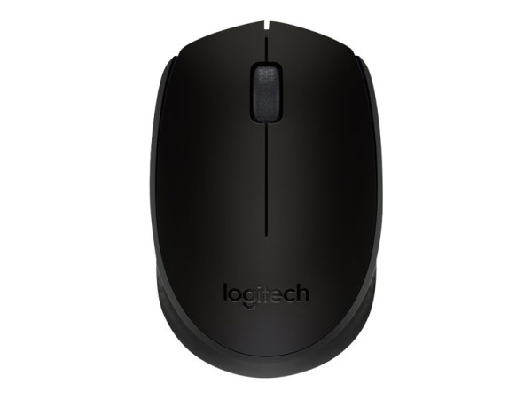 Logitech M171 Wireless, Maus schwarz USB-Empfänger 3 Tasten