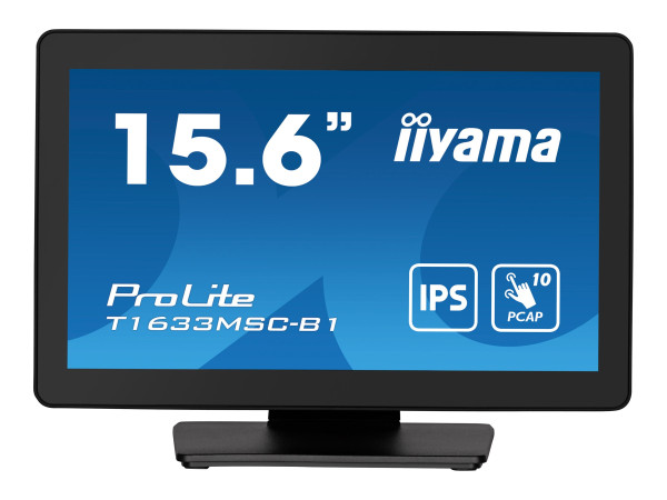 Iiyama ProLite T1633MSC-B1 (38.5 cm (15.6 Zoll), schwarz,