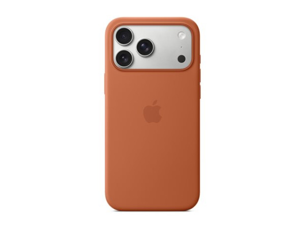 Apple Silikon Case mit MagSafe (braun, iPhone 17 Pro Max)
