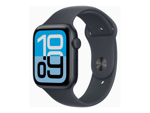 Apple Watch SE 3 (schwarz, Aluminium, 44 mm, Sportarmband