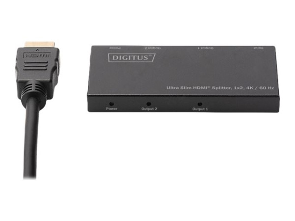 Digitus Ultra Slim HDMI Splitter 4K/60Hz 1x2