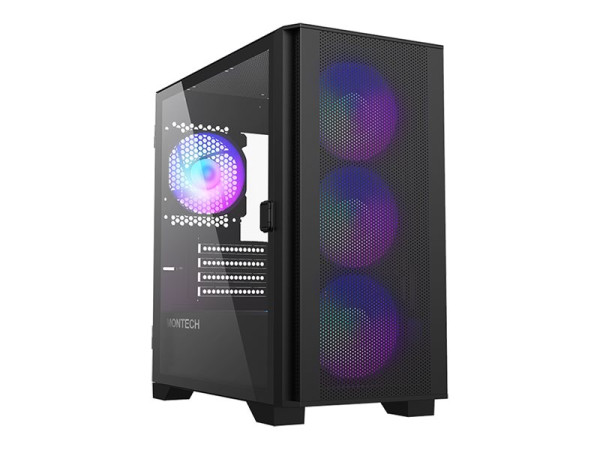 Montech AIR 100 ARGB, Micro-ATX, Tempered Glass - schwarz